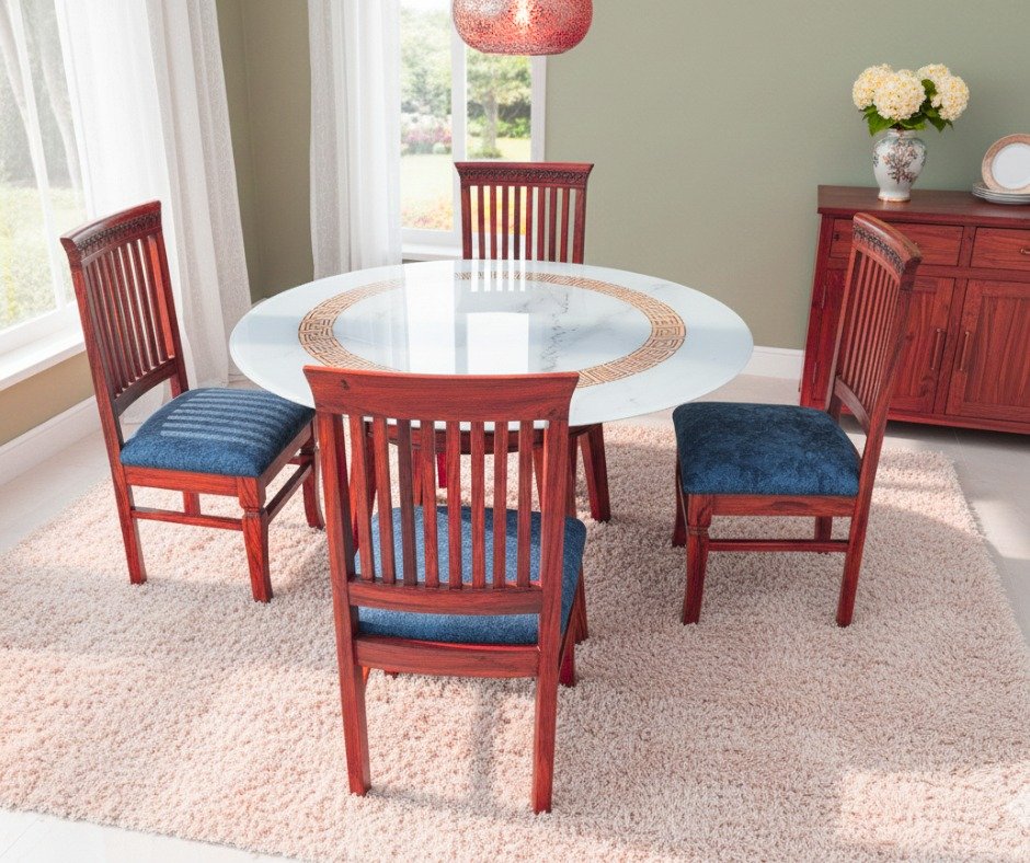 Circular Mahogany Dining Set